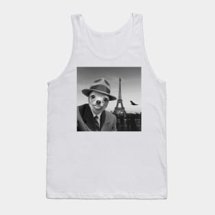 Gentleman Chihuahua in Paris Tank Top